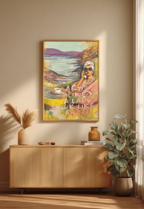 Act like a lady. Think like a boss. | Kunsttrykk i definert opplag | ISARK