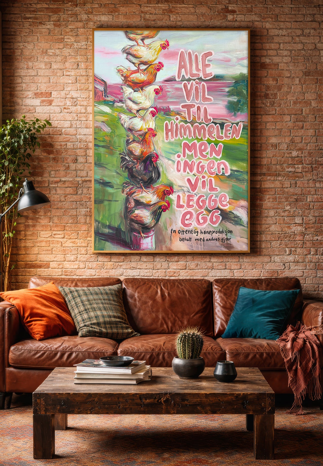 Alle vil til himmelen | Kunstplakat