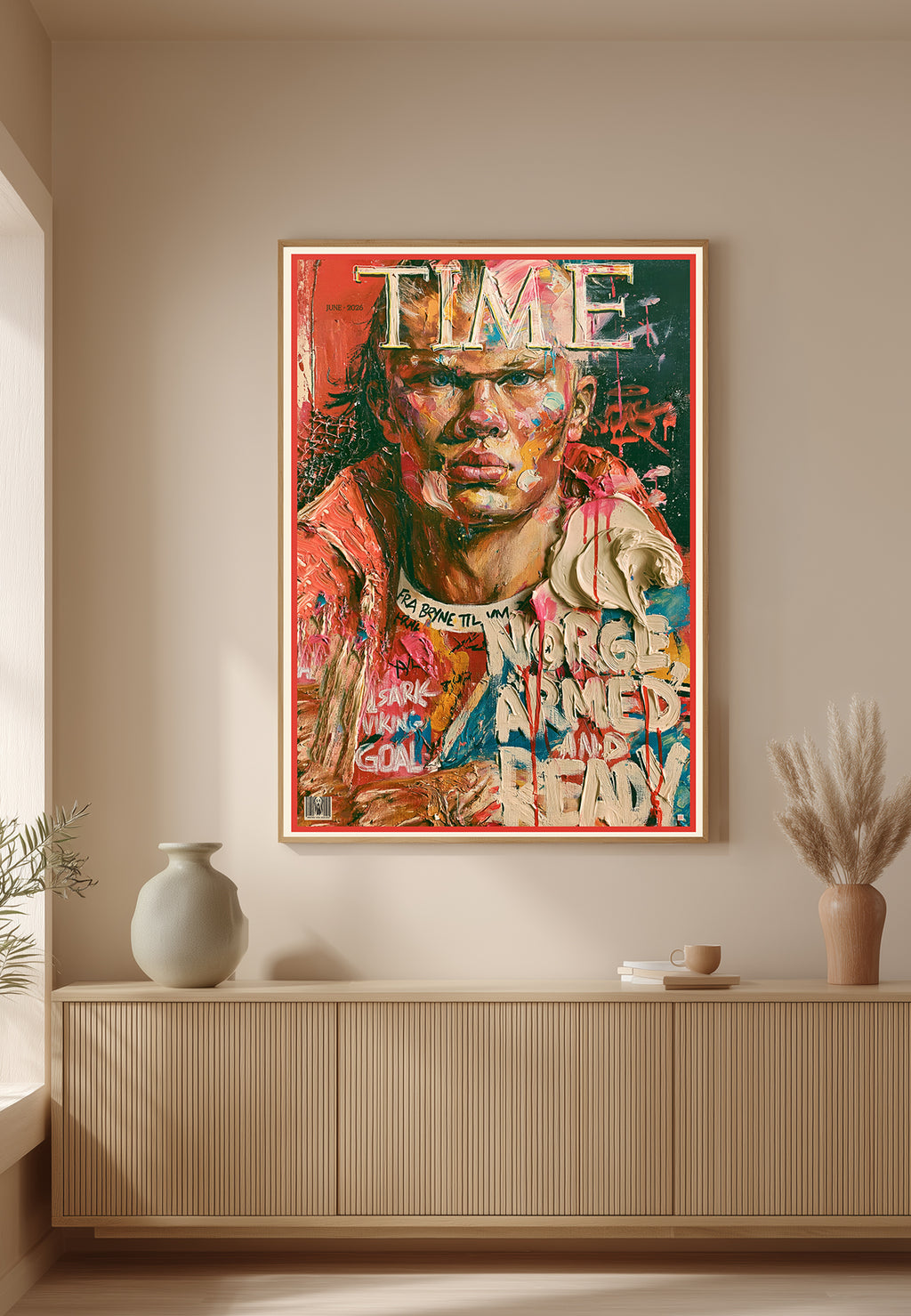 TIME magazine, Haaland – Kunstplakat