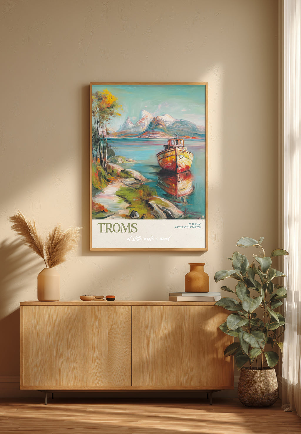 Troms - et stille møte i Nord | Kunstplakat