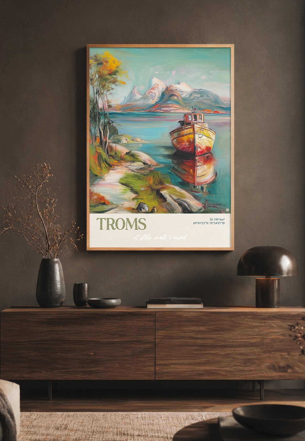 Troms - et stille møte i Nord | Kunstplakat