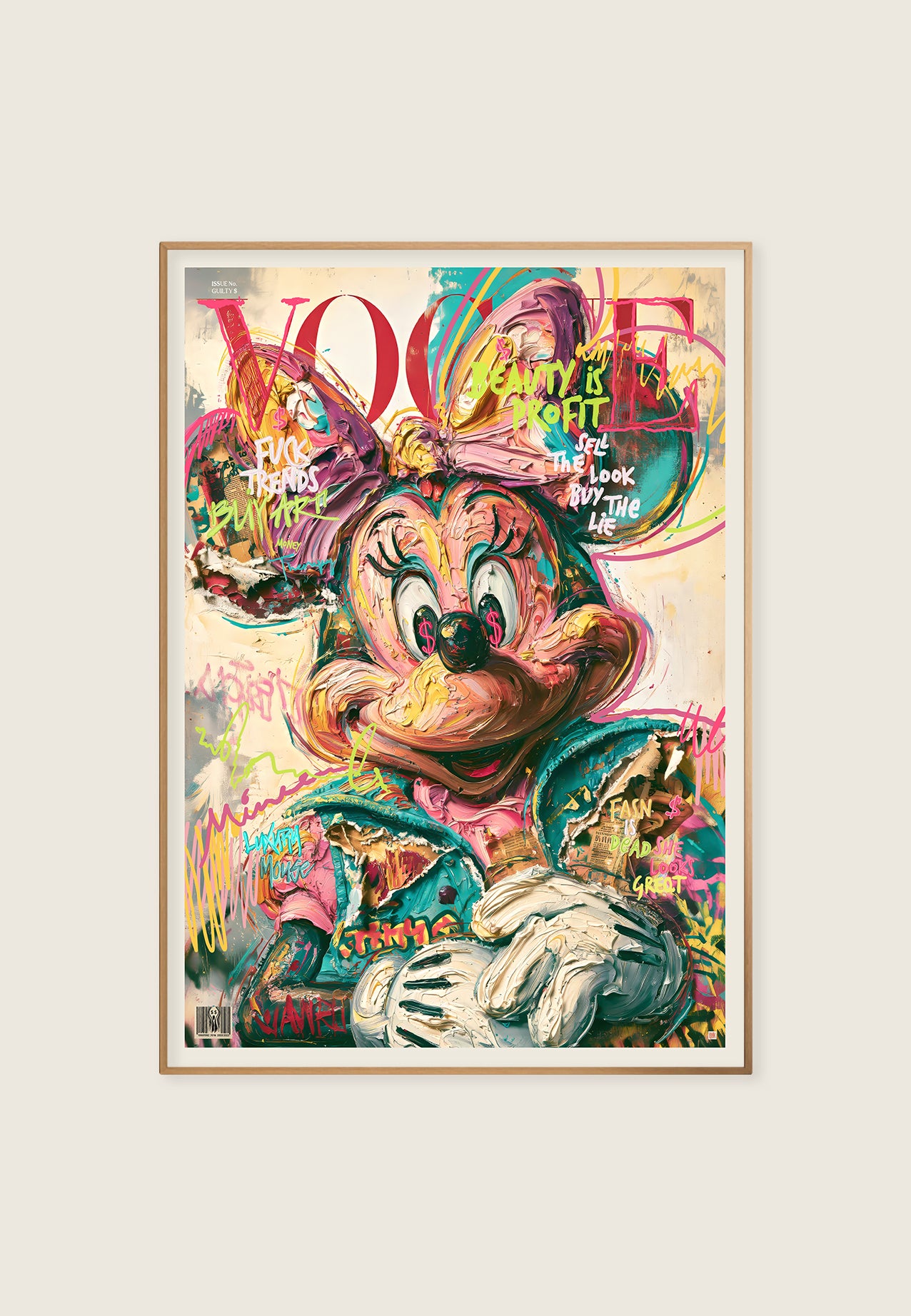 Minnie Mouse VOGUE Cover – Kunstplakat