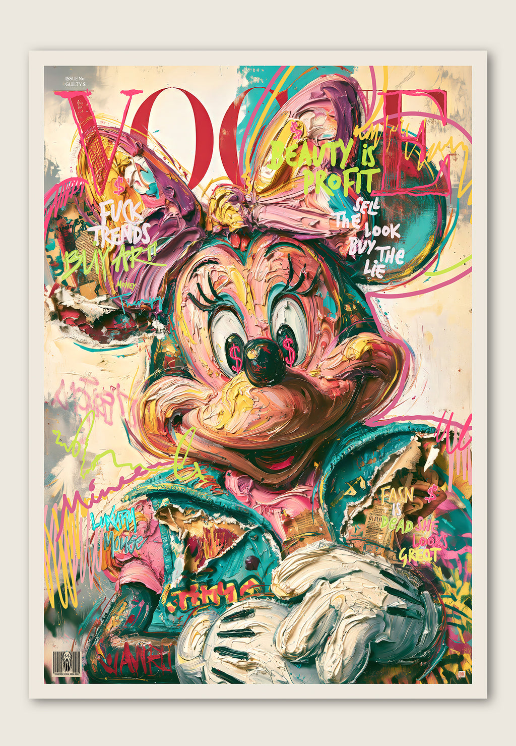 Minnie Mouse VOGUE Cover – Kunstplakat