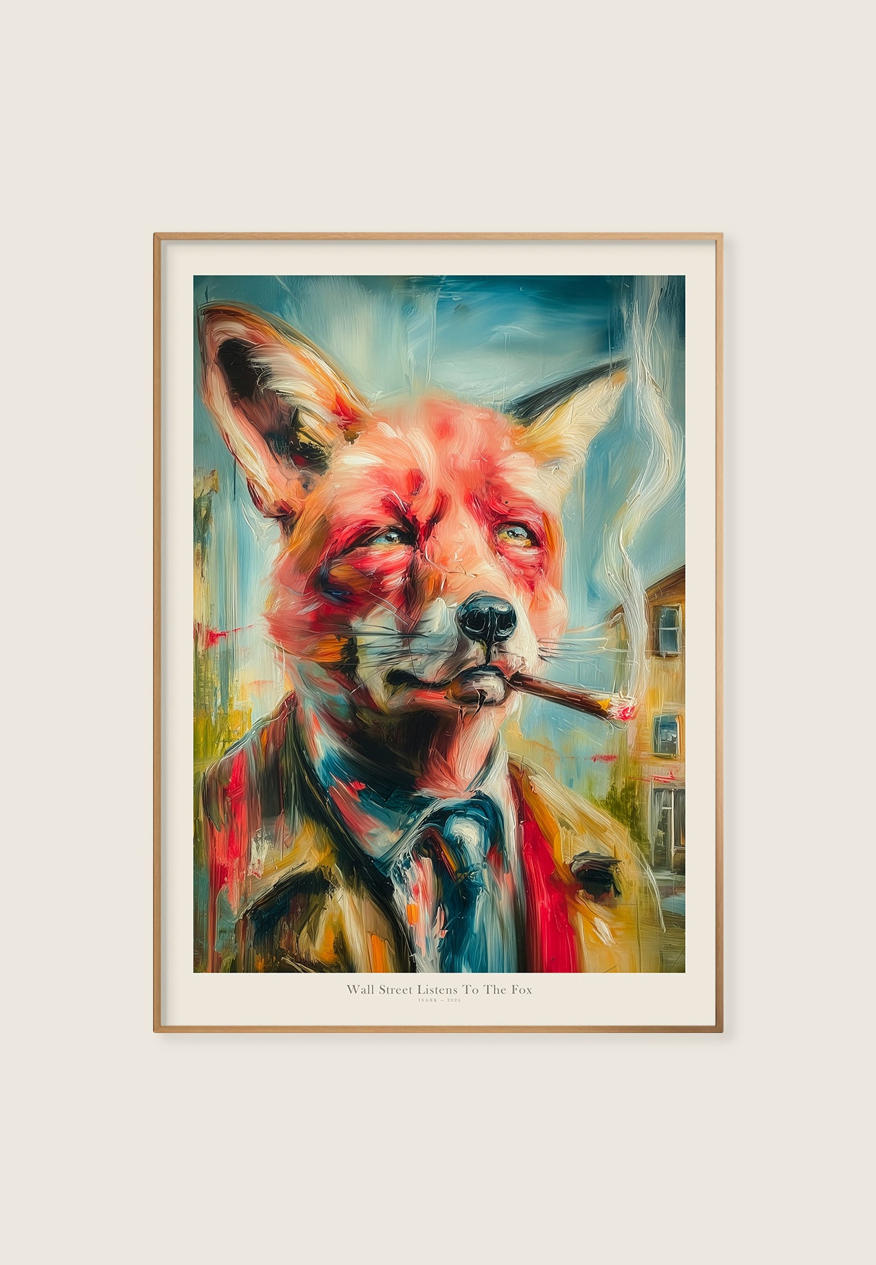 Wall Street Listens To The Fox kunsttrykk av ISARK