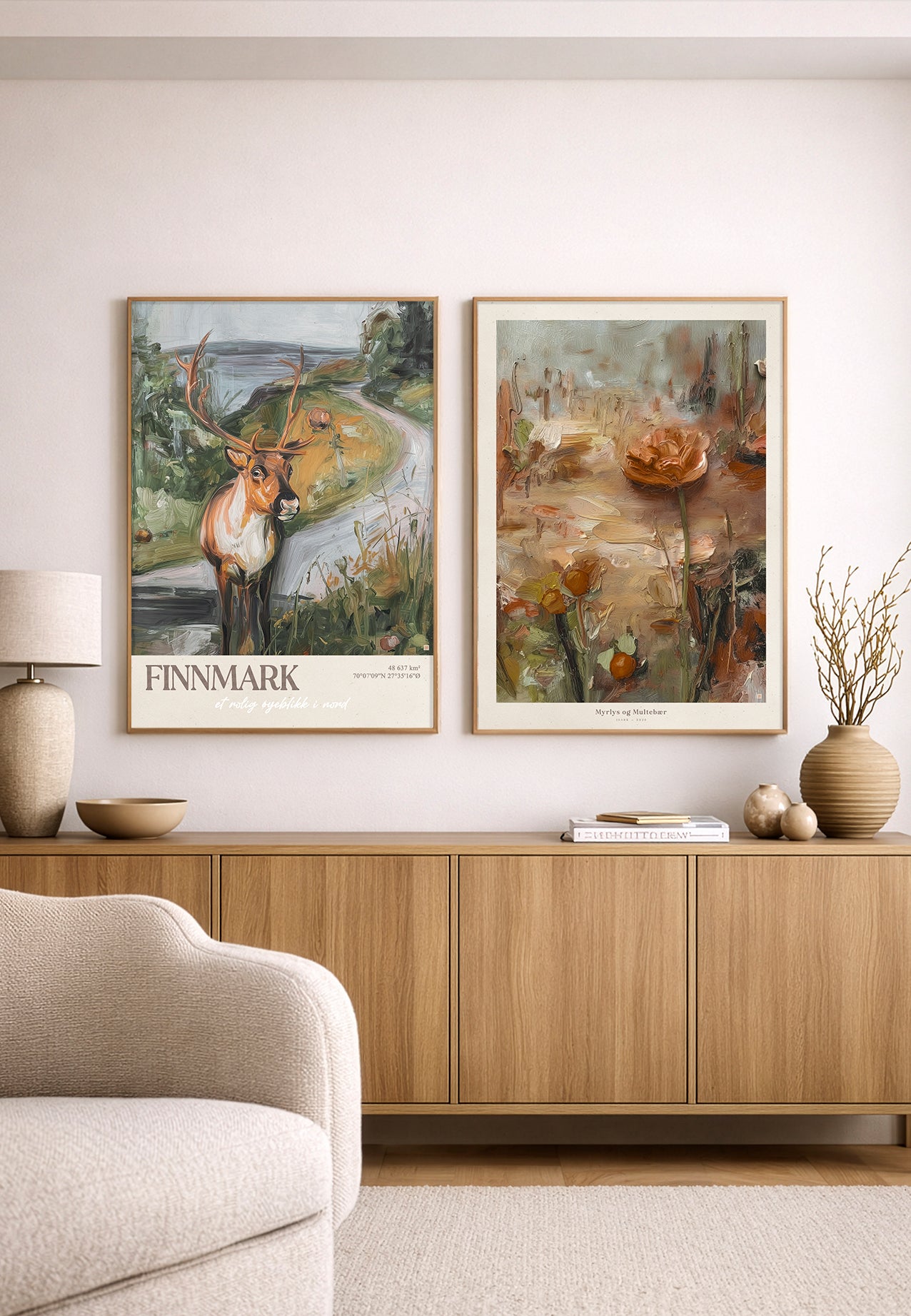 Finnmark - et rolig øyeblikk i Nord |  Kunstplakat