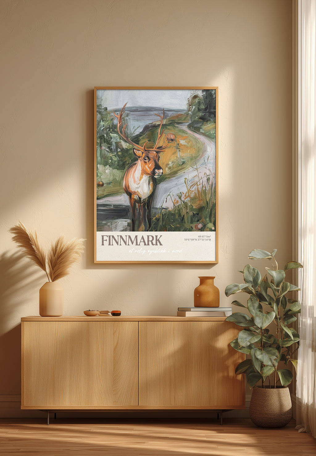 Finnmark - et rolig øyeblikk i Nord |  Kunstplakat