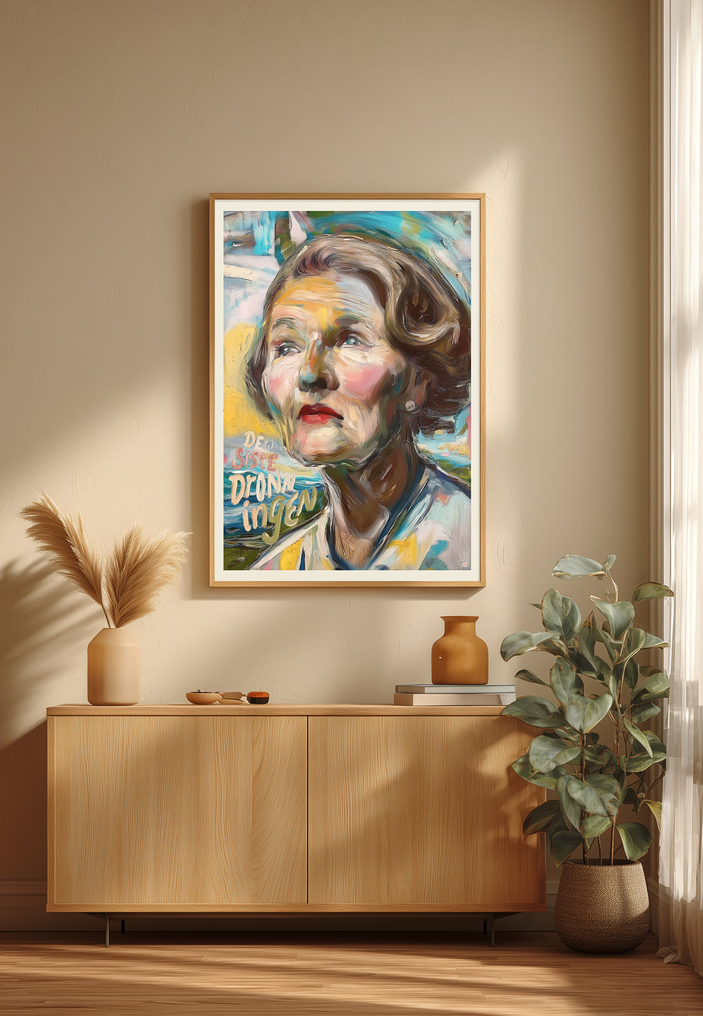 Dronning Sonja – Den Siste Dronningen | Kunstplakat