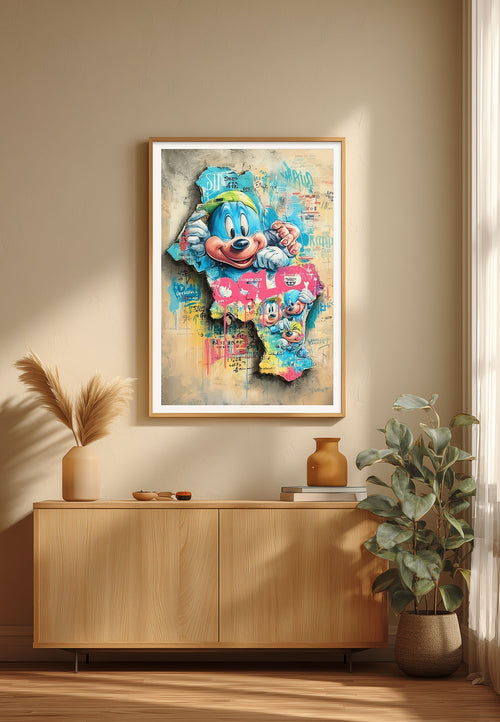 Cracks in the Icon — Map of Oslo | Art prints in limited edition | ISARK