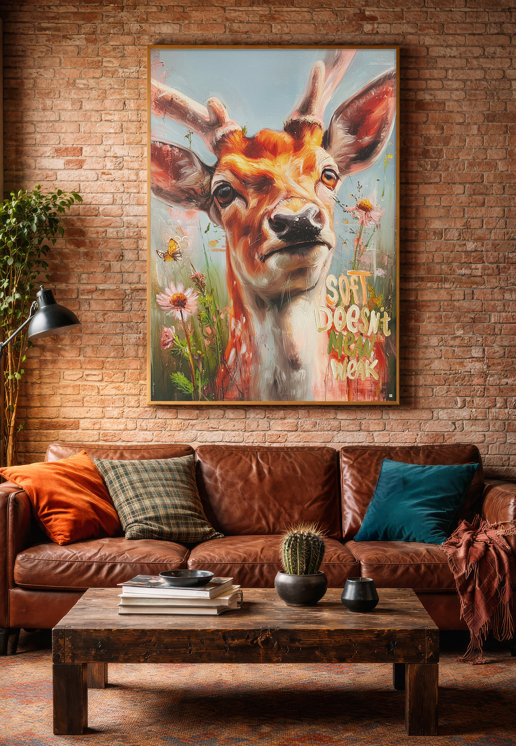 Rådyr – Soft Doesn’t Mean Weak | kunstplakat