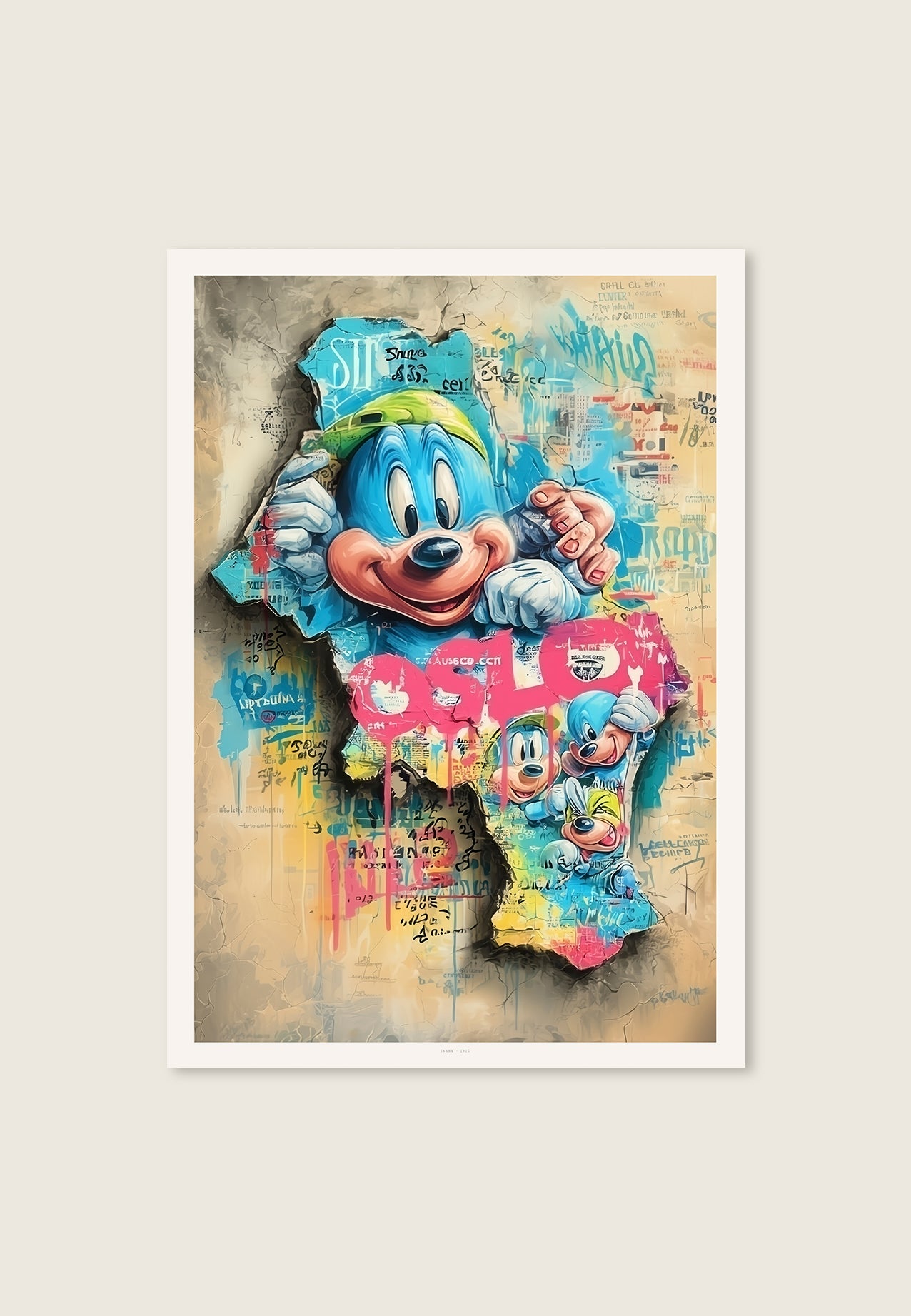 Risse im Symbol – Karte von Oslo